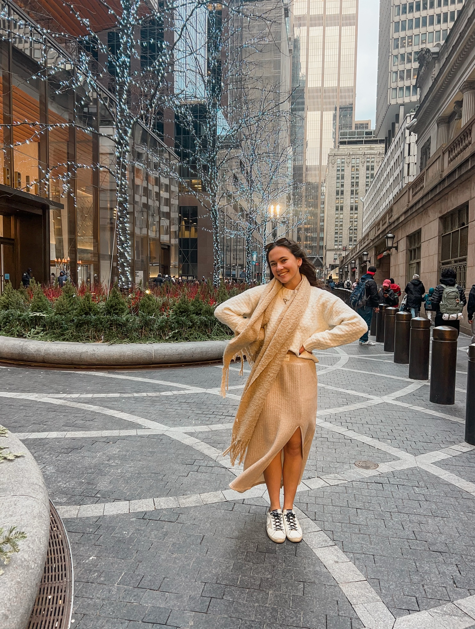 Top- M 
Skirt-S
Shoes- 8
New York outfit, city, golden gooses, comfy, scarf 

#LTKSeasonal #LTKStyleTip #LTKTravel