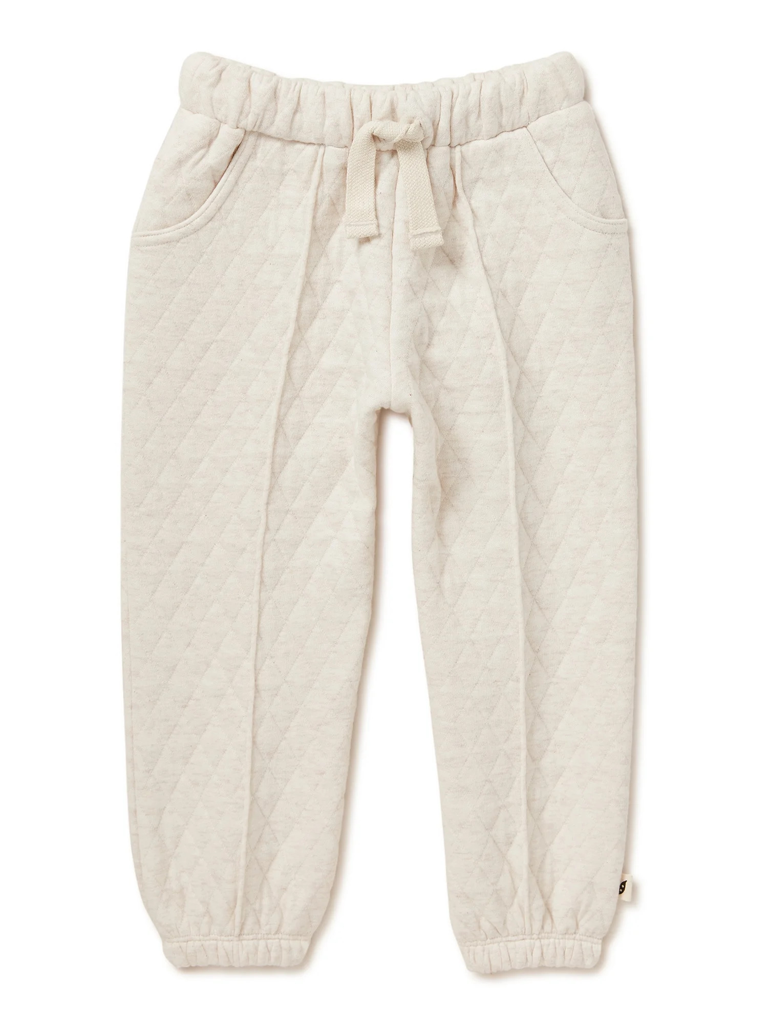 easy-peasy Baby and Toddler Girls Quilted Joggers, Sizes 12 Months-5T | Walmart (US)