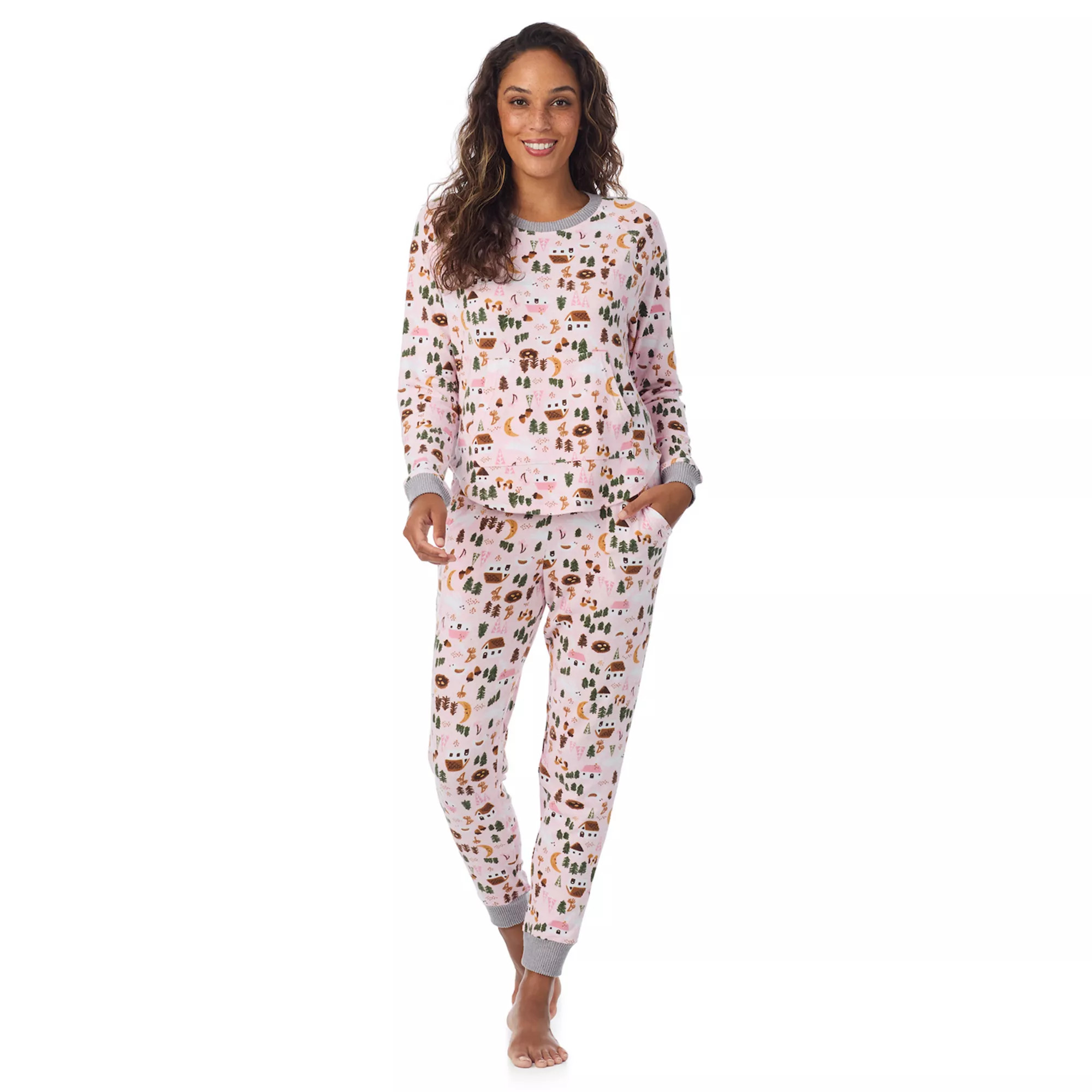 Women's Cuddl Duds® Sweater Knit Pajama Top & Pajama Jogger Set | Kohl's