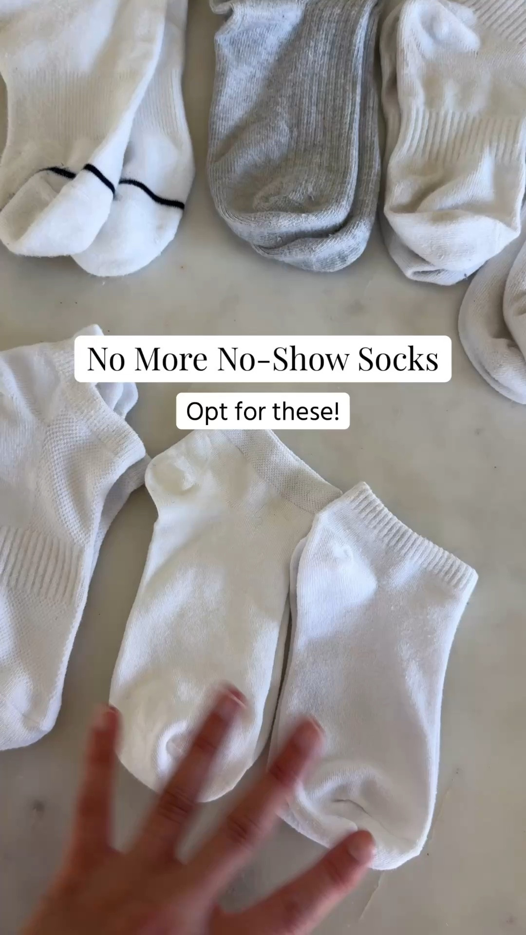 No more no-show socks 🙅‍♀️ here’s what to wear instead 👇🏼