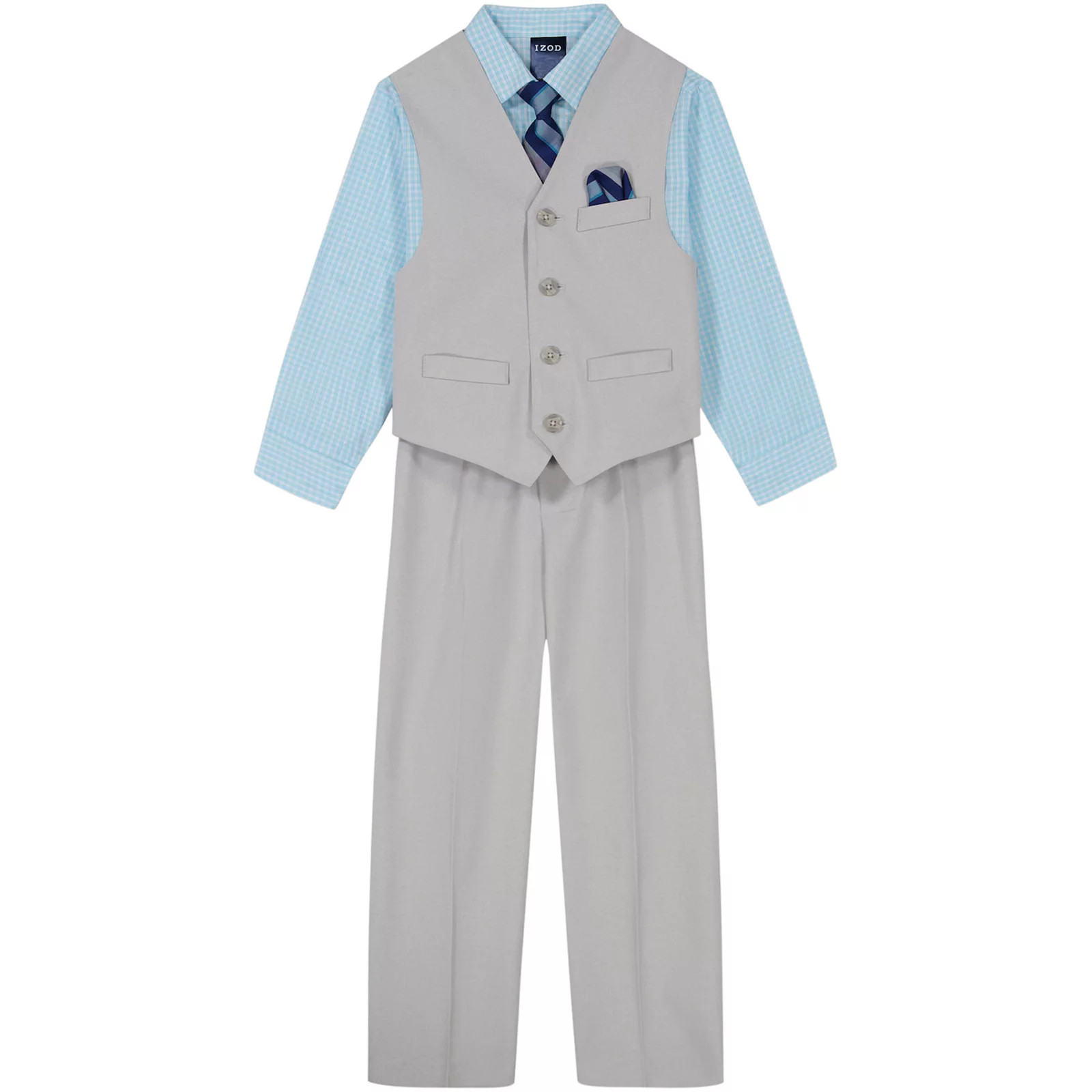 Boys 4-12 IZOD Oxford 4-Piece Vest, Shirt, Pants & Tie Set | Kohl's