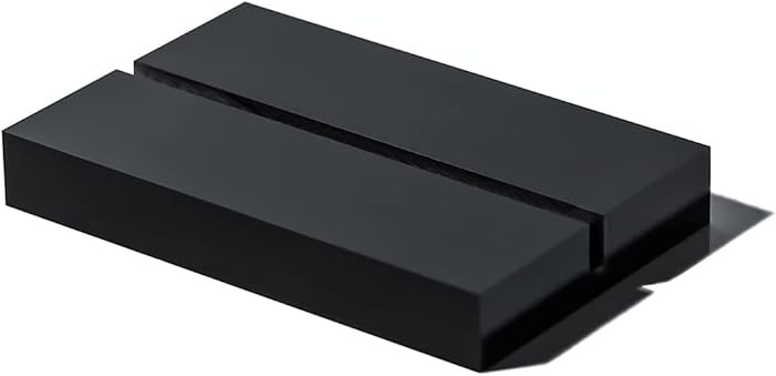 UNIQOOO 3" Black Acrylic Stand | 10 Pack 3mm Slot Wedding Sign Holders, Perfect for Wedding, Tabl... | Amazon (US)