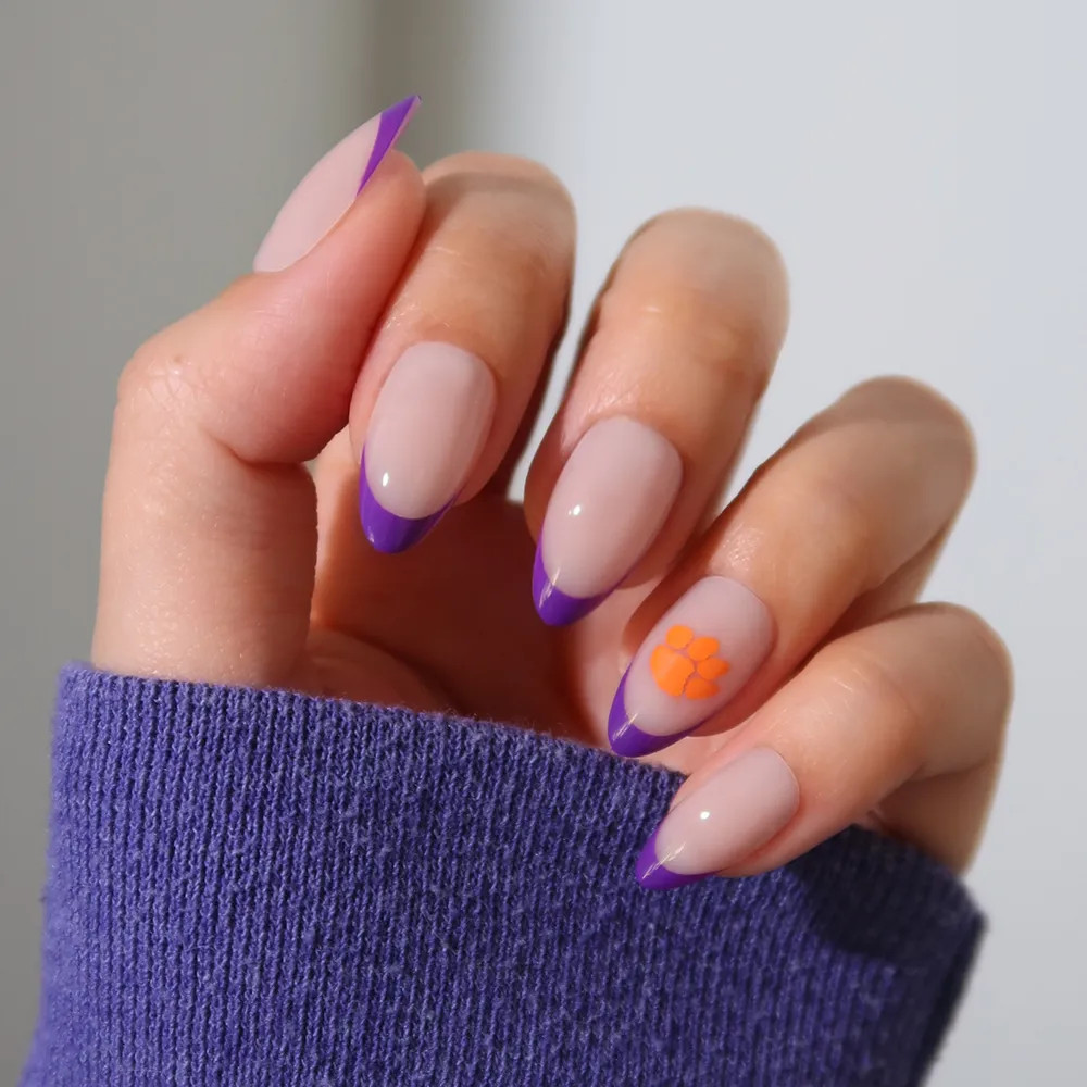 Clemson Tigers Press-On Nail Set | Glamnetic