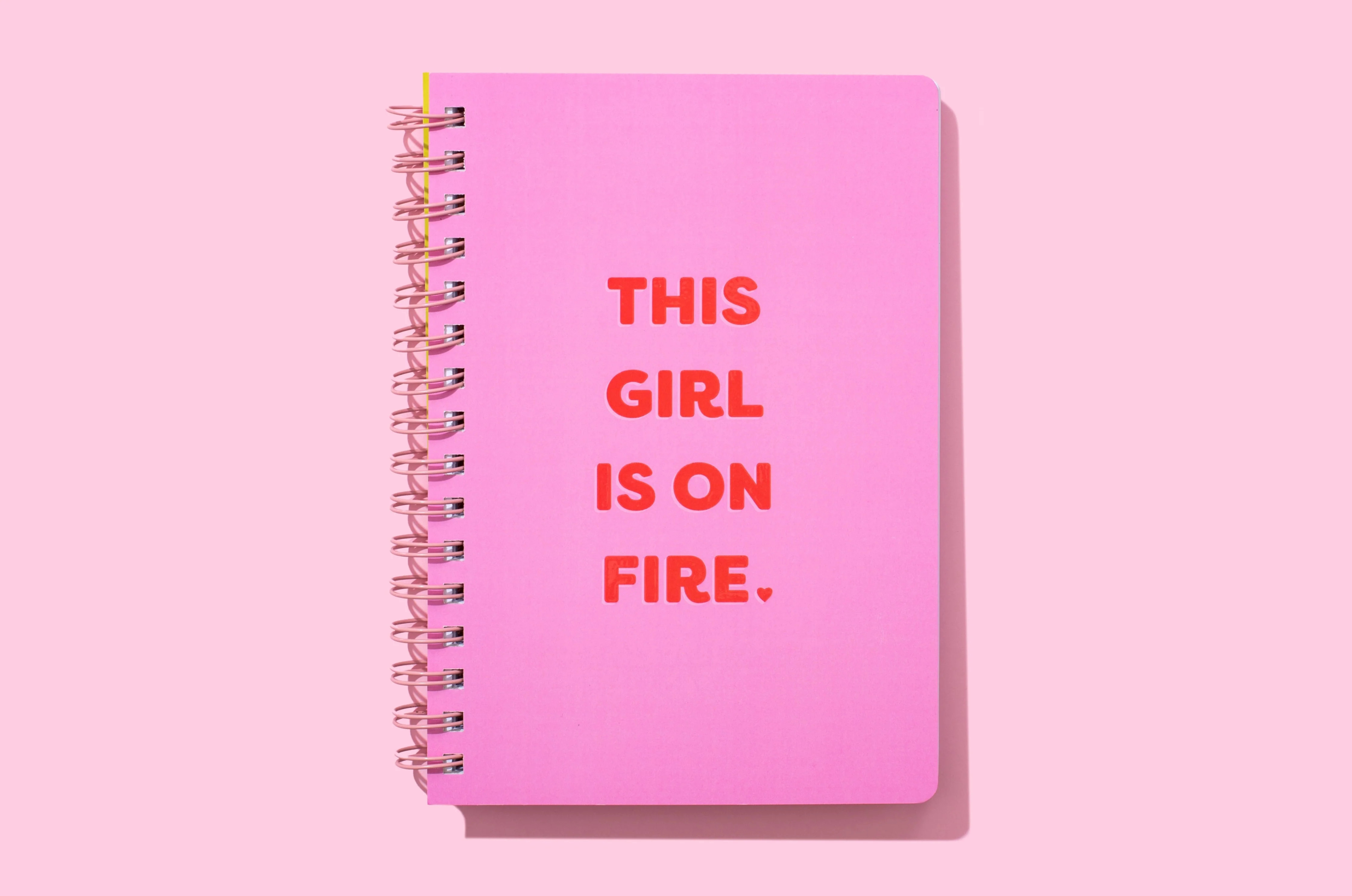 This Girl Is On Fire Notebook | Taylor Elliott Designs