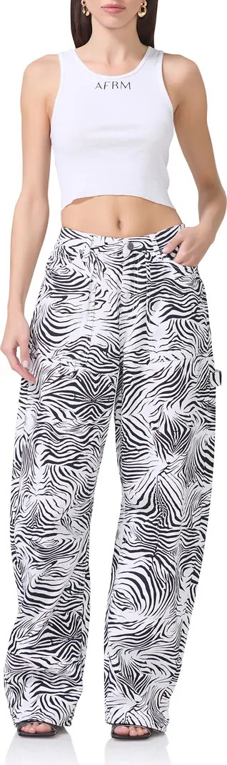 Rhett Zebra Print Carpenter Jeans | Nordstrom