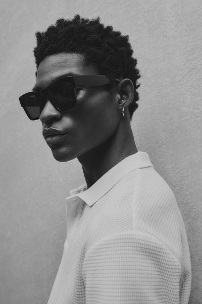 Slim Fit Waffled polo shirt | H&M (UK, MY, IN, SG, PH, TW, HK)