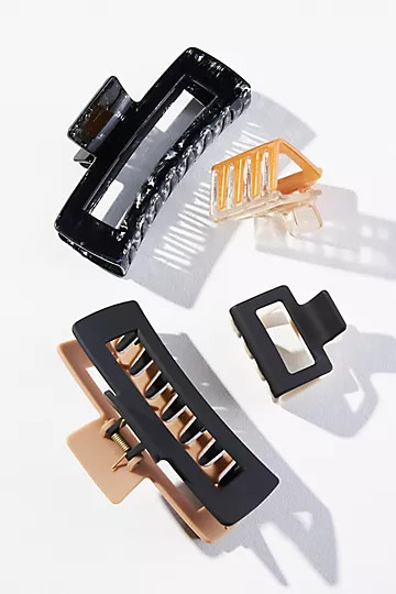 Set of Two Dual Tone Clip | Anthropologie (US)