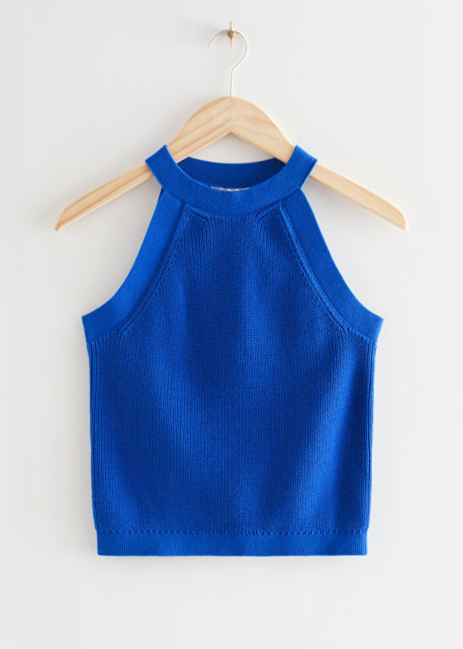 Fitted Halter Knit Top | & Other Stories US