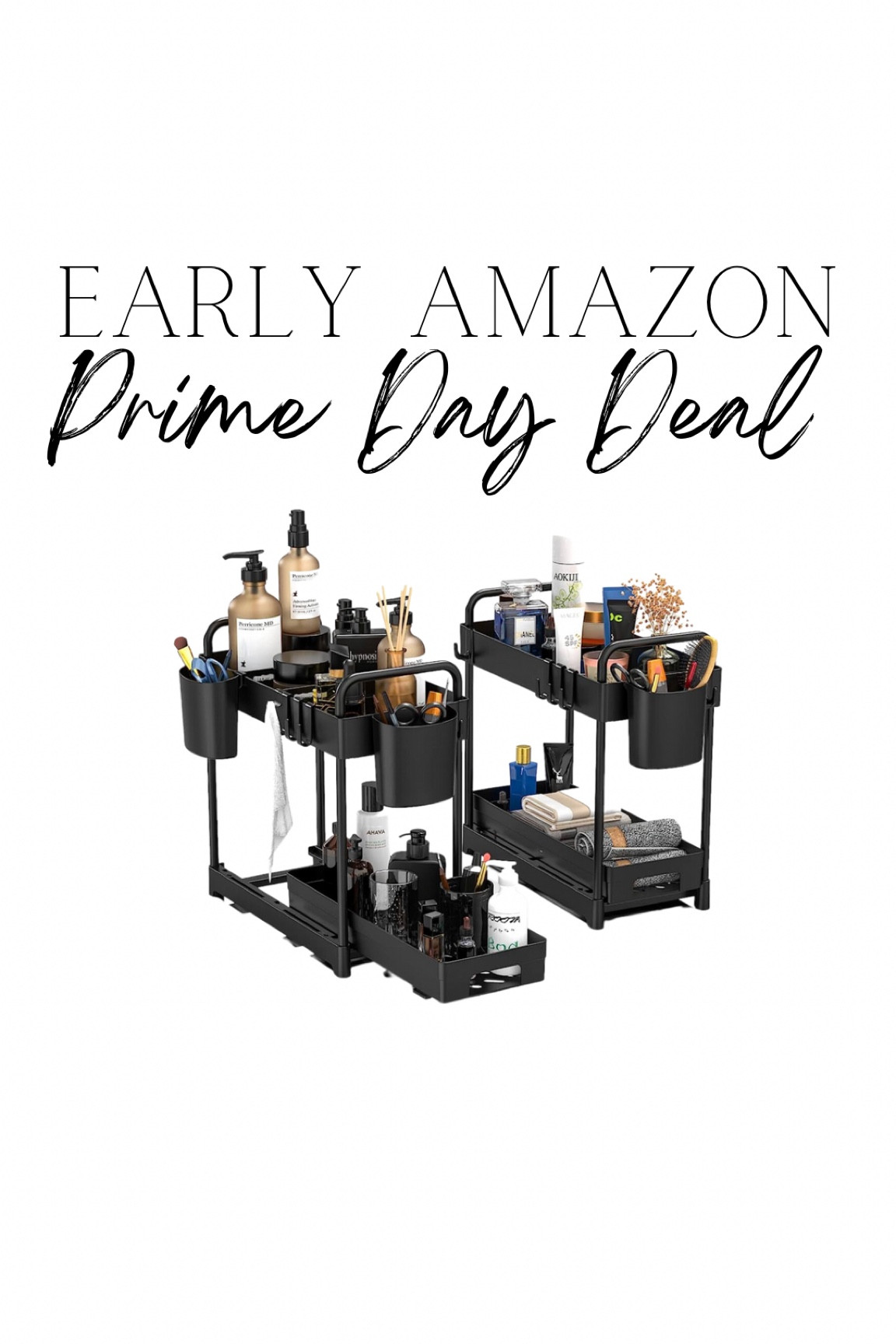 Early Amazon prime day deal. Bathroom organizer. Cabinet organizer. 

#LTKunder50 #LTKxPrimeDay #LTKsalealert