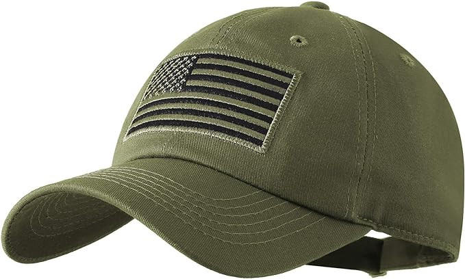 IIN American Flag Baseball Cap for Men Women Low Profile USA Army Tactical Operator Military Plai... | Amazon (US)