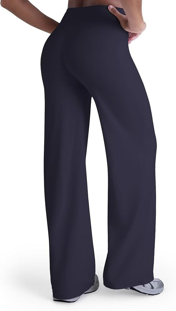 Sunzel Butt Lifting Wide Leg Yoga Pants Women No Front Seam Tummy Control High Waist Booty Gym Wo... | Amazon (US)