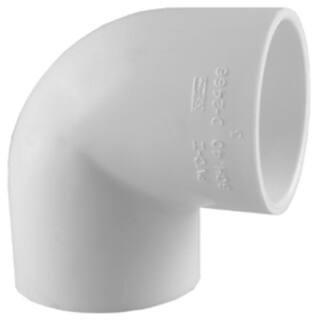 3/4 in. PVC Schedule. 40 90° S x S Elbow Fitting | The Home Depot