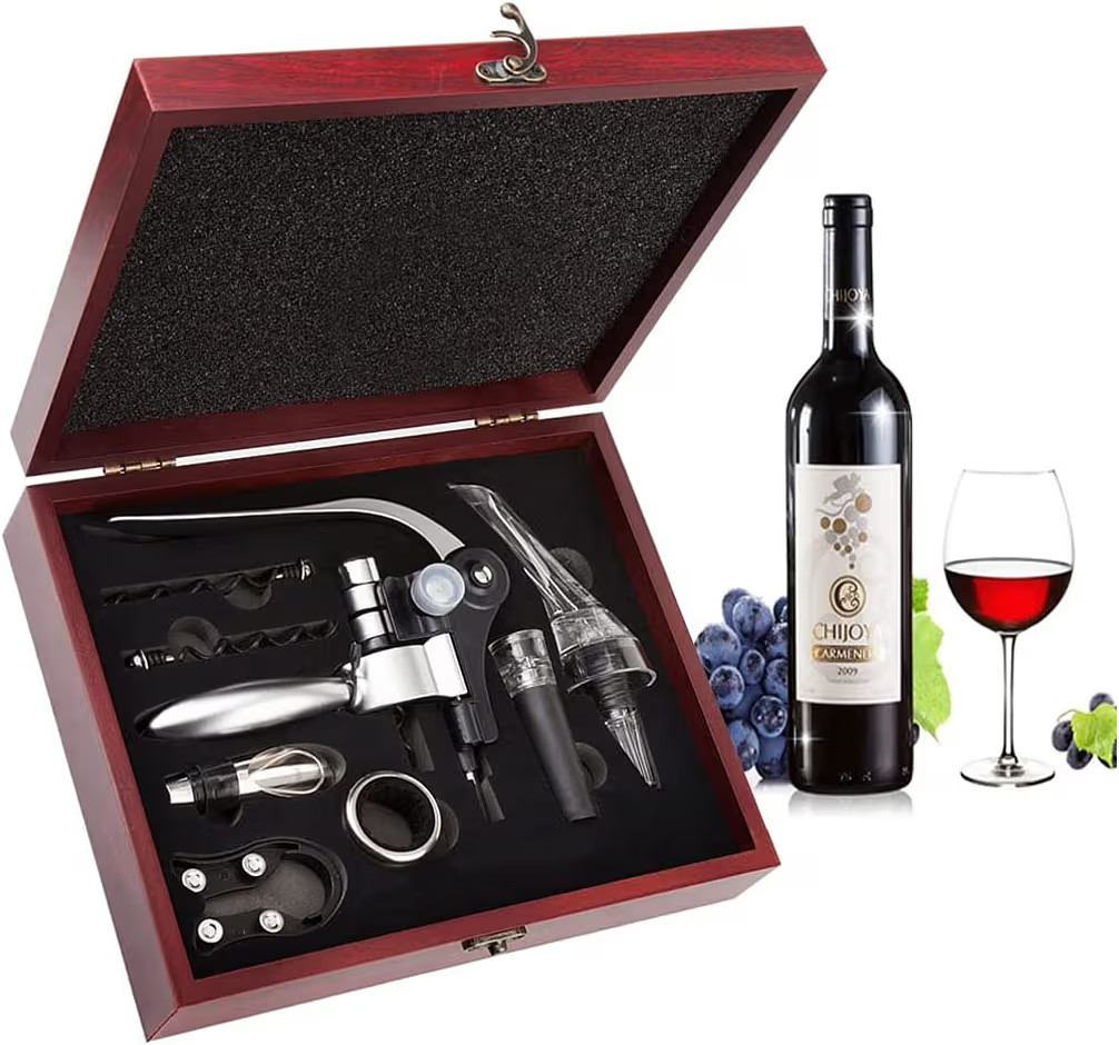 Wine Opener,Wine Bottle Opener, Wine Accessories Areator Wine Opener Kit, Red wine Corkscrew Set ... | Amazon (US)