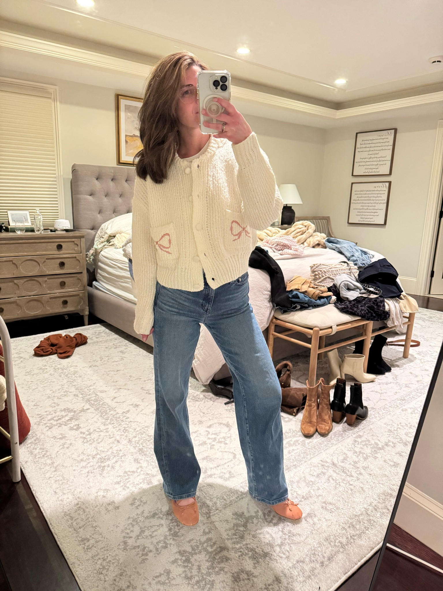 Coquette valentines chunky cardigan  sweater 