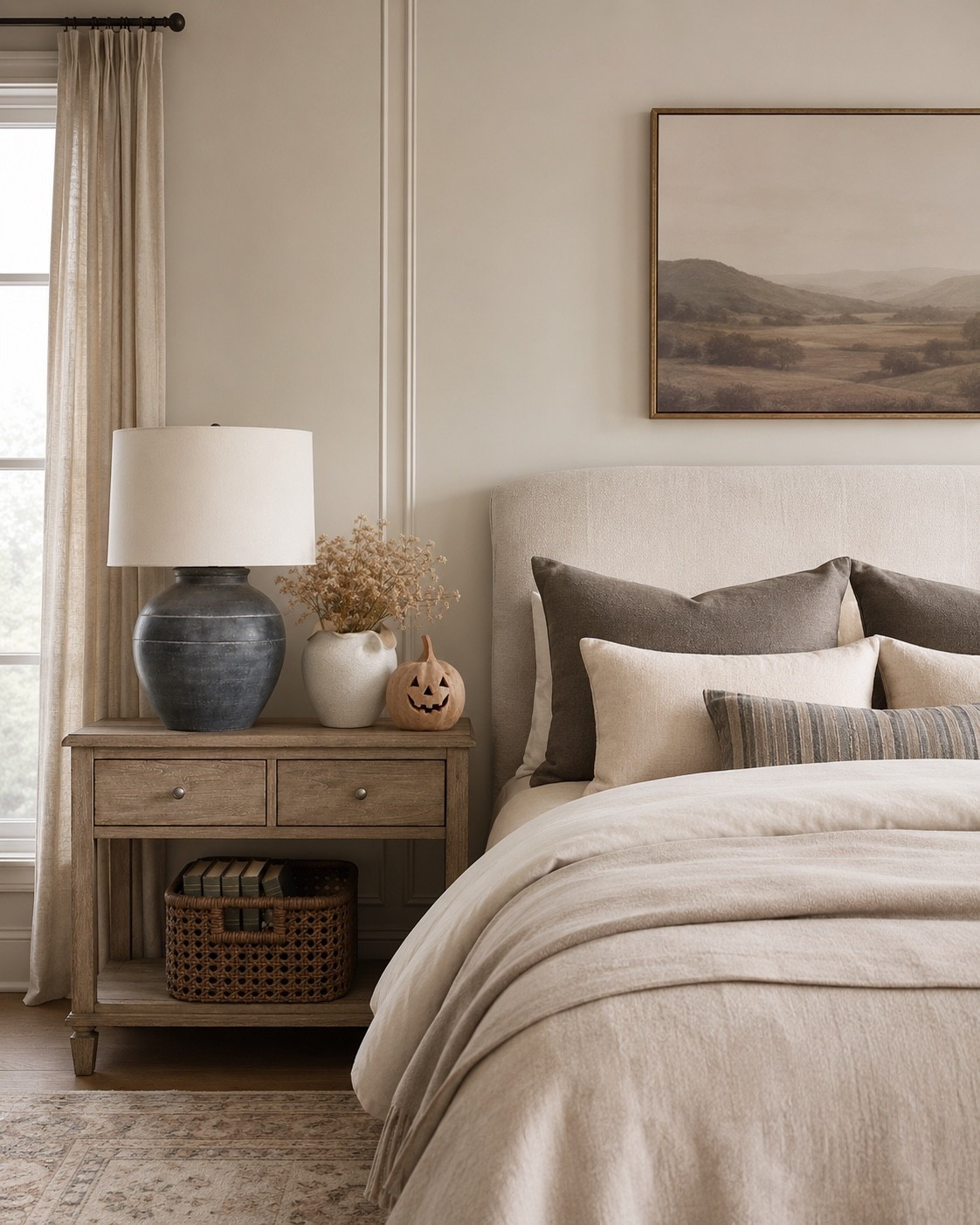 Sharing this fall nightstand inspo because the small size jack-o-lantern is back in stock!

#LTKHome #LTKSeasonal #LTKSaleAlert