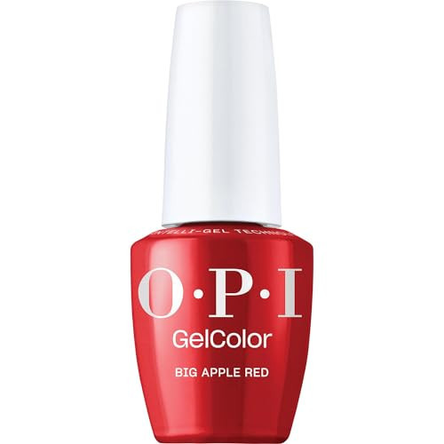 OPI GelColor Big Apple Red | Opaque Bright Red Crème LED Cure Gel Nail Polish | Salon-Quality Shine, Long-Lasting Wear | Vegan & HEMA Free | 0.5 Fl Oz | Amazon (US)