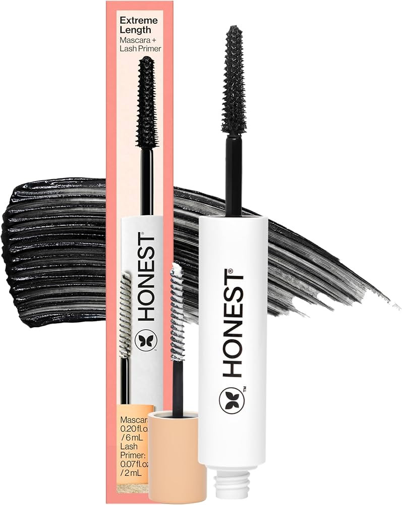 Honest Beauty 2-in-1 Extreme Length Clean Mascara + Lash Primer | Lengthening + Volumizing | Crue... | Amazon (US)