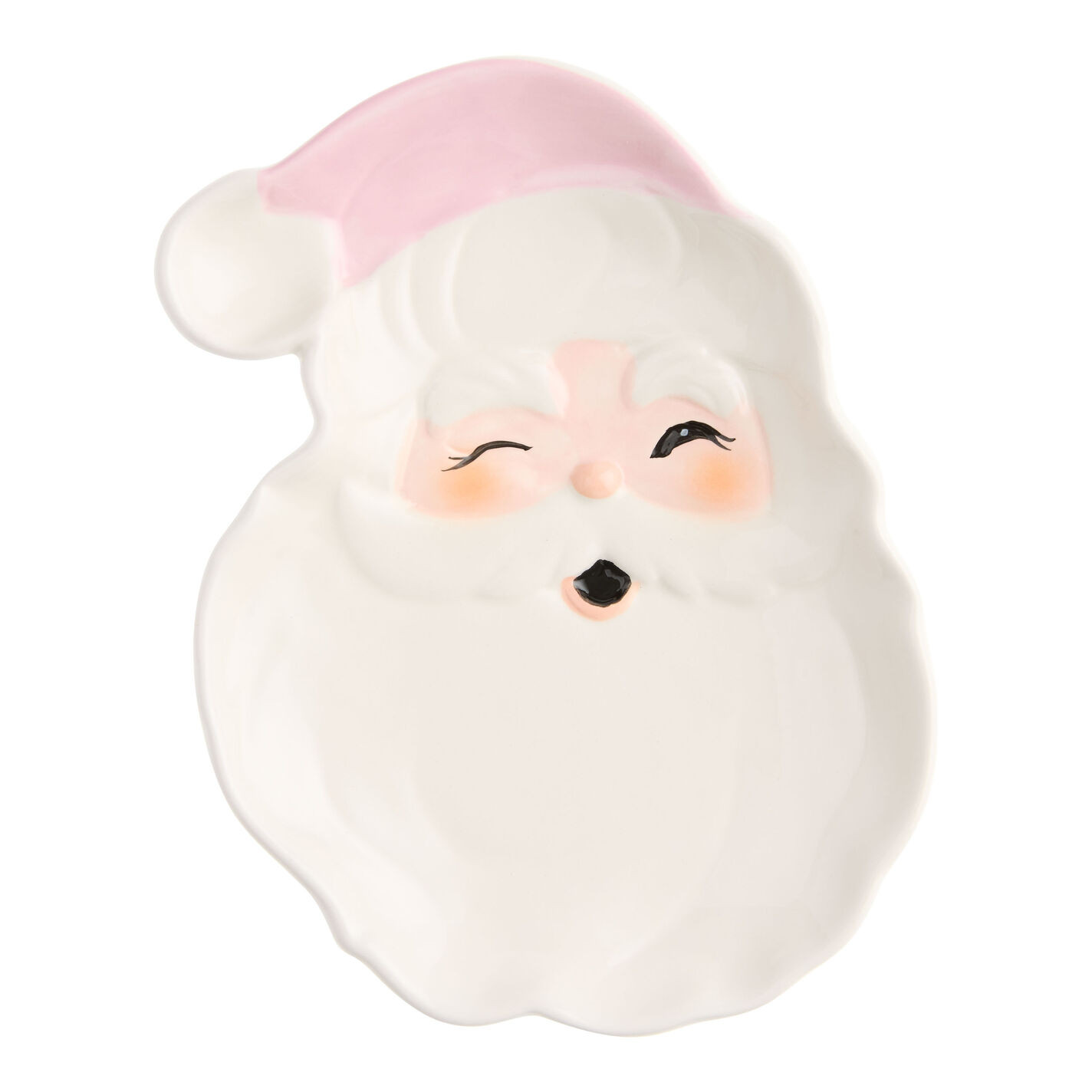 MERRY KITCHMAS SANTA APP PLT | World Market