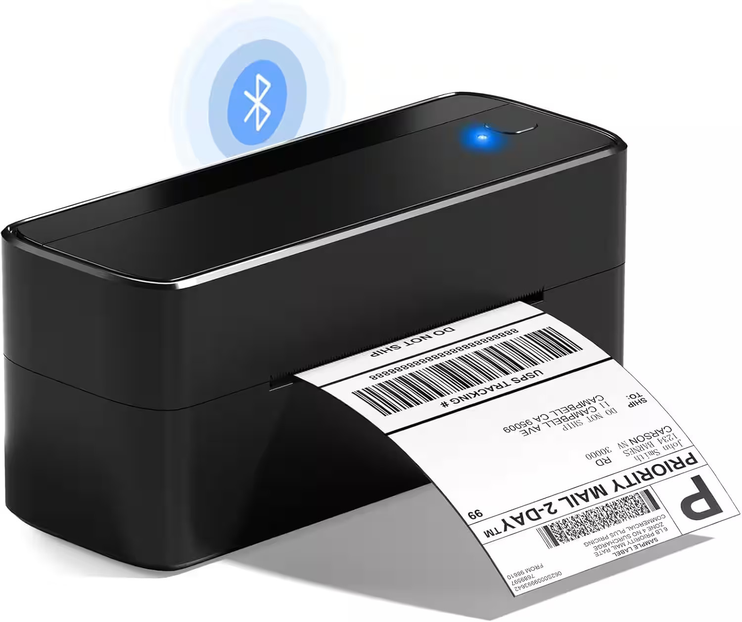 Phomemo - PM-241BT Wireless Shipping Label Printer,4x6 inch,Bluetooth and USB Connection - Black | Best Buy U.S.