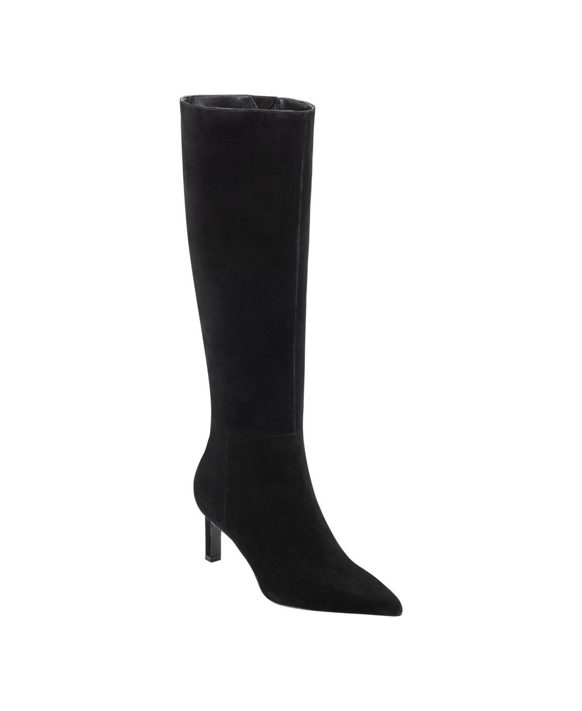 Marc Fisher Ltd Women's Eva Pointed Toe Dress Boots - Black Suede | Macy's