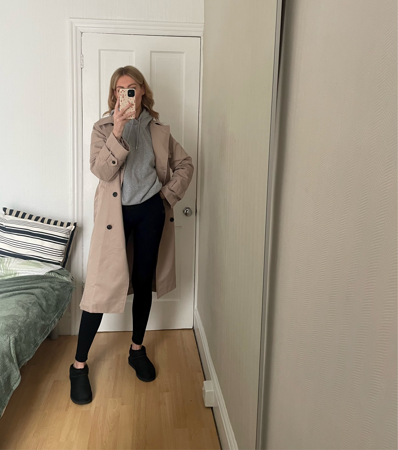 Wearing a size small in this h&’m trench coat 

#LTKSeasonal #LTKeurope #LTKstyletip