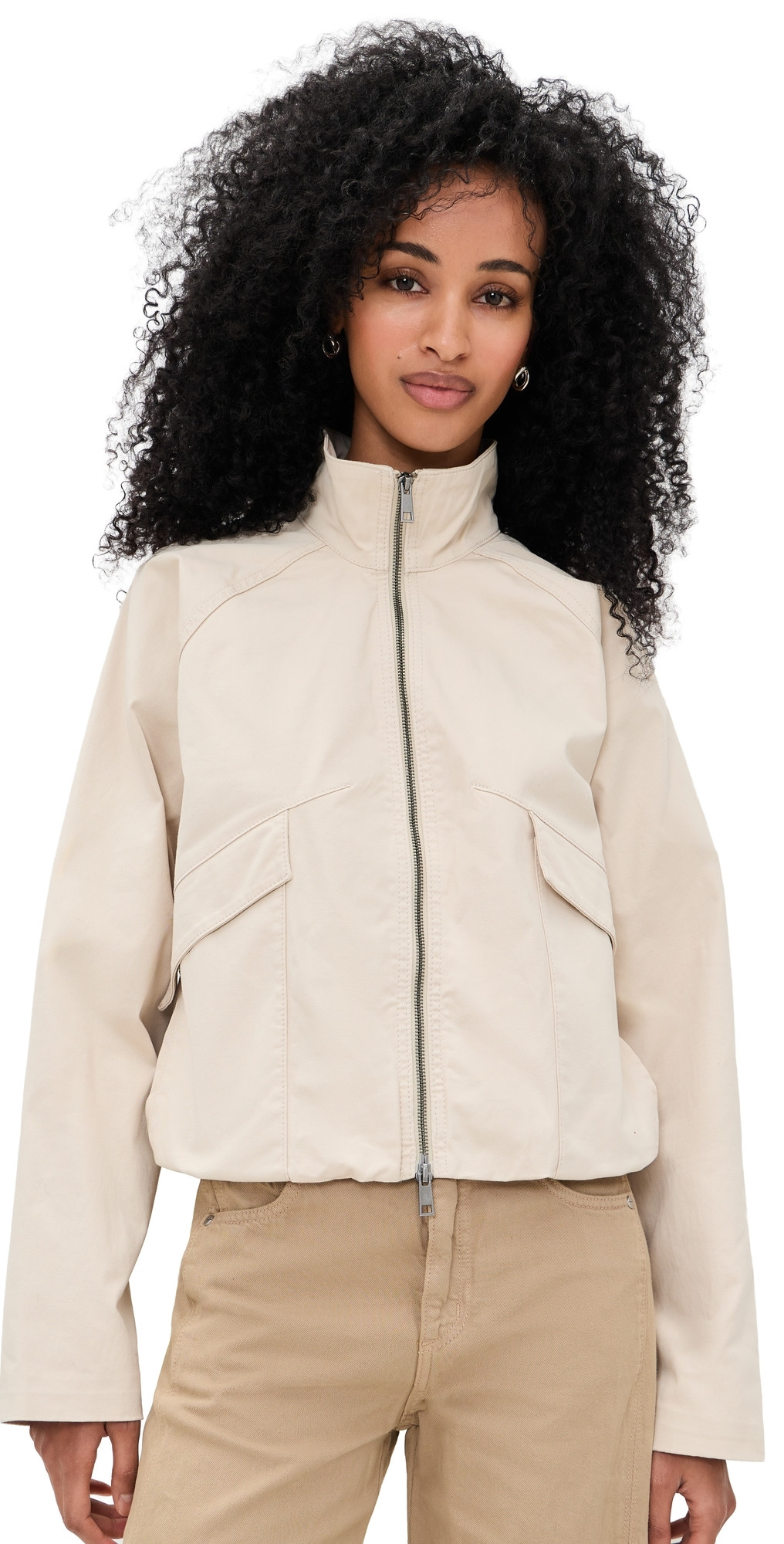 Joe's Jeans The Zip Bubble Jacket Stone XS | Shopbop