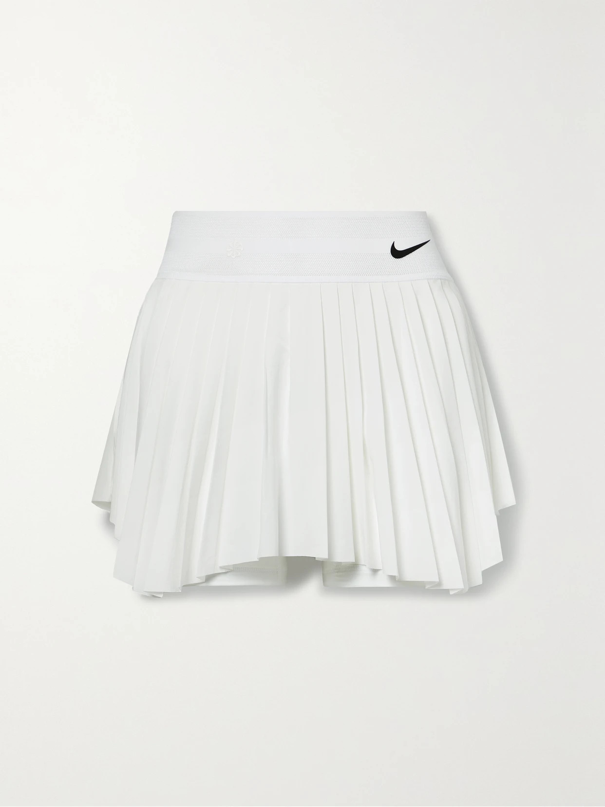 Nike - Nikecourt Slam Mesh-trimmed Pleated Dri-fit Tennis Skirt - White | NET-A-PORTER (US)