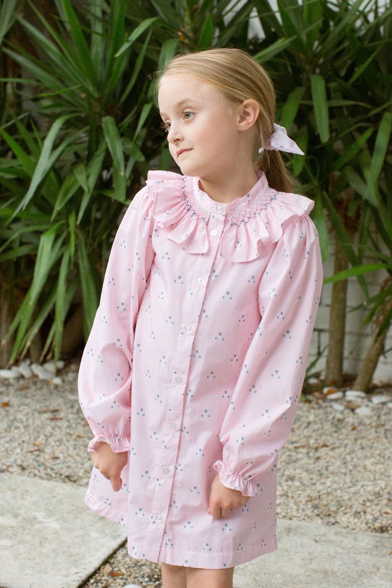 Molly Anne Dress in Rose Calico | Sun House Children's