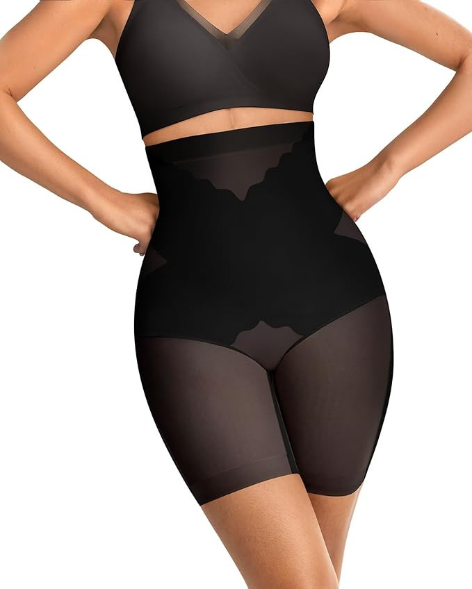 Vertvie Shapewear for Women Tummy Control High Waisted Shapewear Shorts Targeted Compression Body... | Amazon (US)