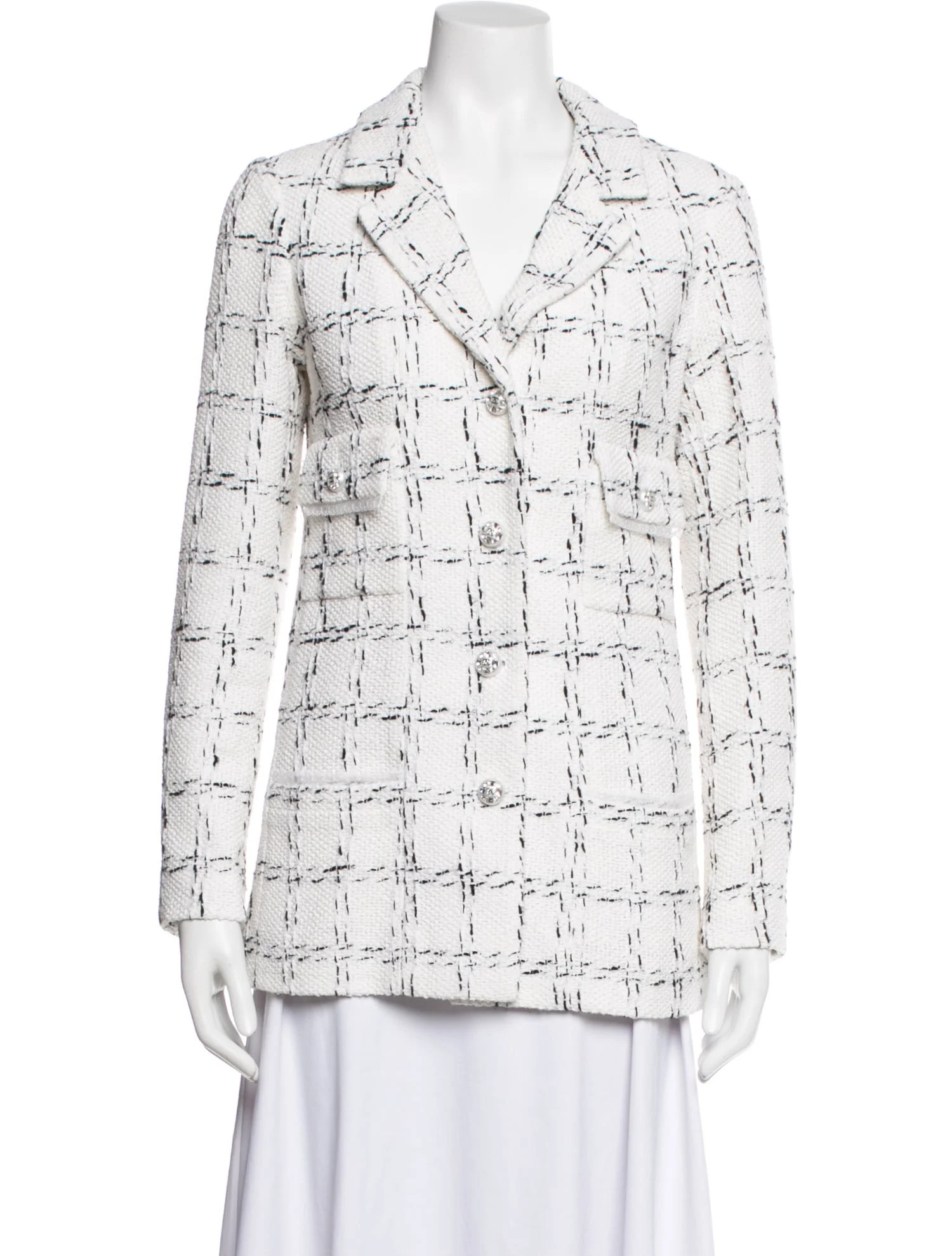 Chanel 2023 Tweed Pattern Blazer | The RealReal