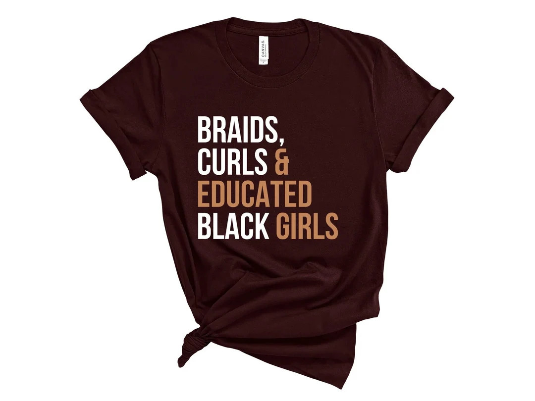Braids/ Curls / Educated Black Girls / Melanin Girls / Natural Hair / Black Women / Black Girl Ma... | Etsy (US)