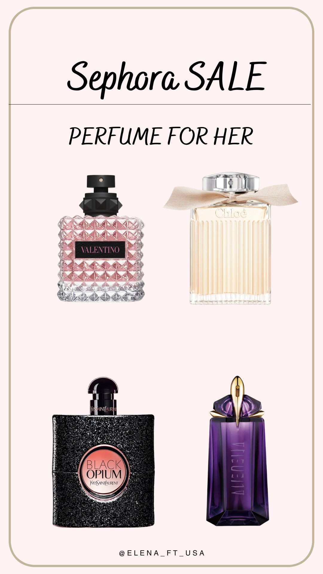Sephora Sale is live for everyone until 11/11!

Code "SAVINGS" for up to 20% off site-wide and 30% off Sephora Collection!

Here is my favorite perfume for Her. 

 #LTKGiftGuide #LTKSaleAlert #LTKBeauty