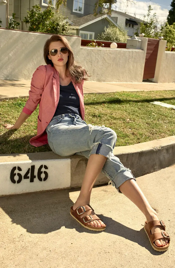 Arizona Big Buckle Slide Sandal (Women) | Nordstrom