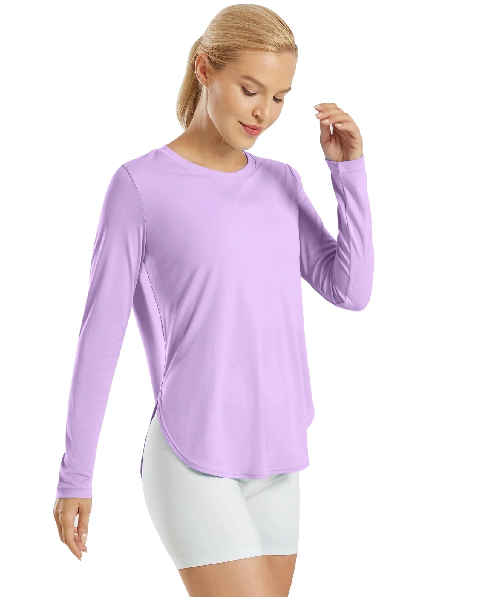 G4Free Women's UPF 50+ UV Shirts Long Sleeve Workout Sun Shirt Outdoor Gym Hiking Tops Quick Dry Lightweight - Walmart.com | Walmart (US)