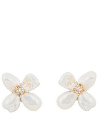 Flower Pearl Stud Earrings | Dillard's