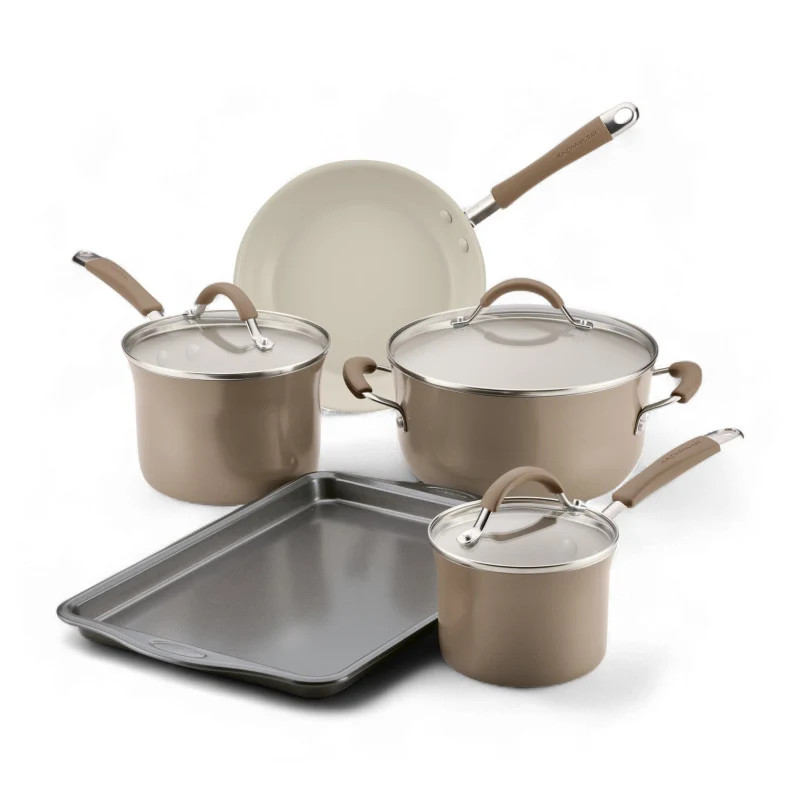 8-Piece Ceramic Nonstick Cookware Set | Rachael Ray