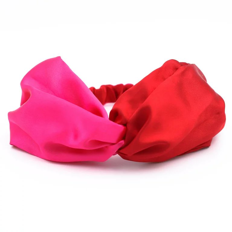 Packed Party 'Extra Sweet' Red and Pink Two-Tone Headwrap Headband - Walmart.com | Walmart (US)