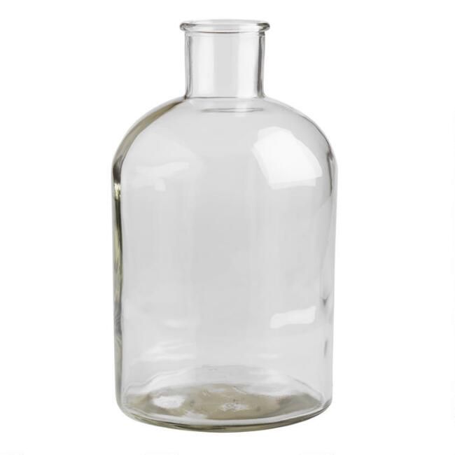 Wide Neck Clear Glass Vase | World Market