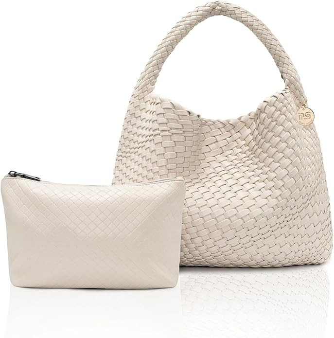 PS PETITE SIMONE Woven Tote Bag for Women Handbags for Women Woven Bag Summer Purses for Women | Amazon (US)