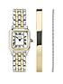Sekonda Womens Monica Two Tone Bracelet with White Dial Analogue Watch and Matching Gold Bangle a... | Very (UK)