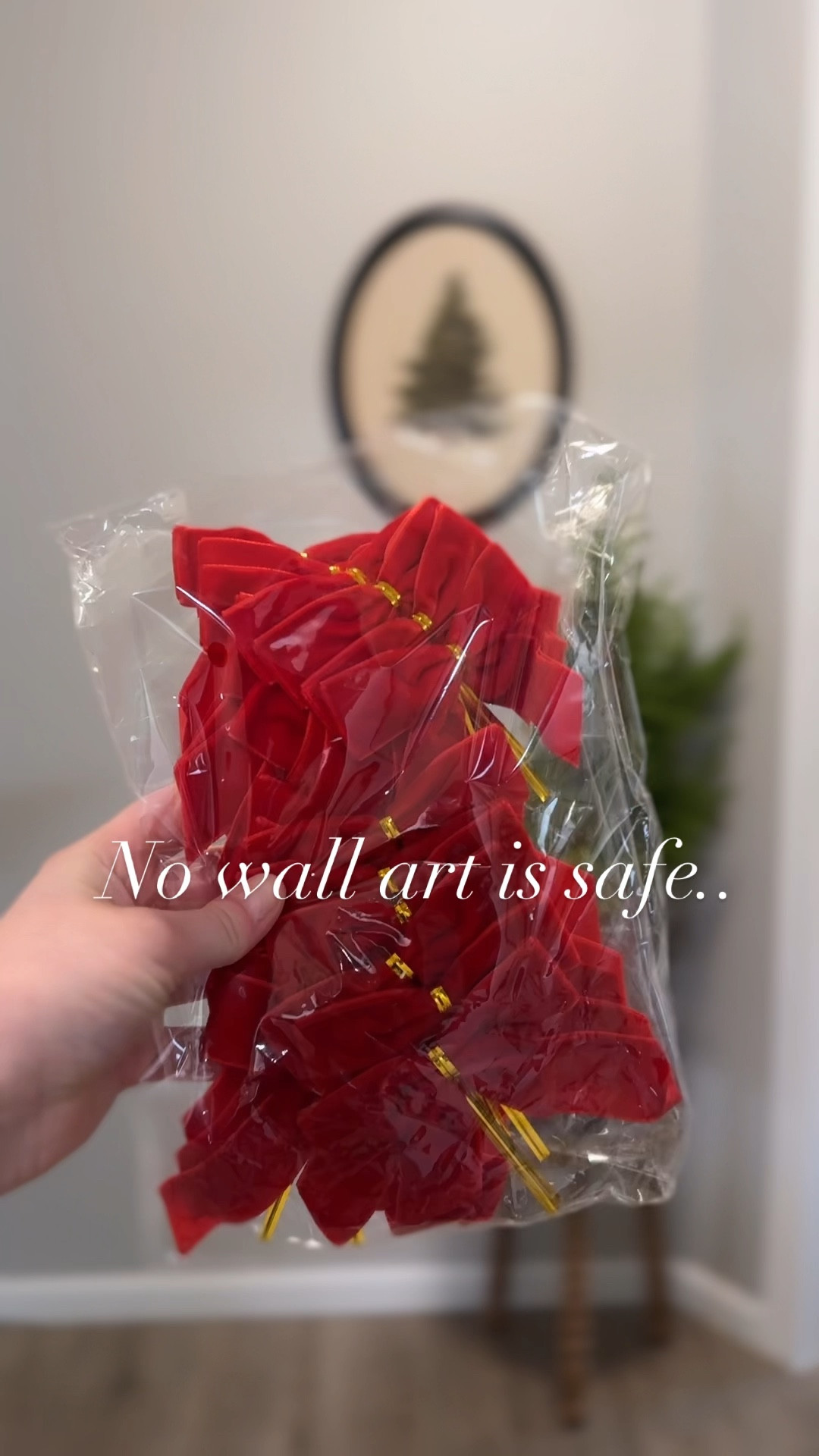 These small velvet bows form Amazon are a low lift decor item to elevate any piece of art in your home for Christmas! 

#LTKHome #LTKHoliday #LTKSeasonal