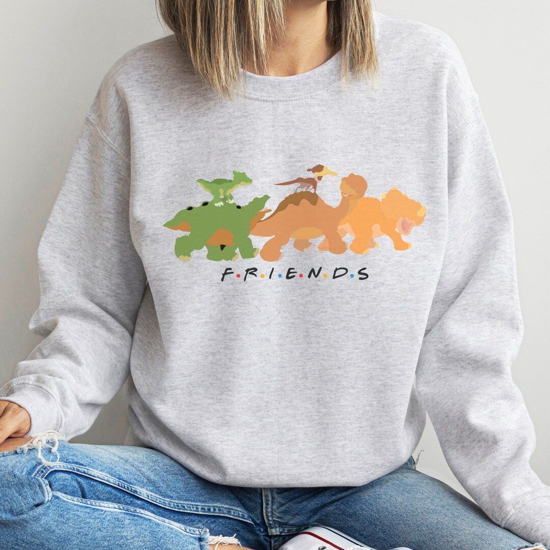 90's Land Before Time Dinosaur Movie Friends Sweatshirt - Etsy | Etsy (US)