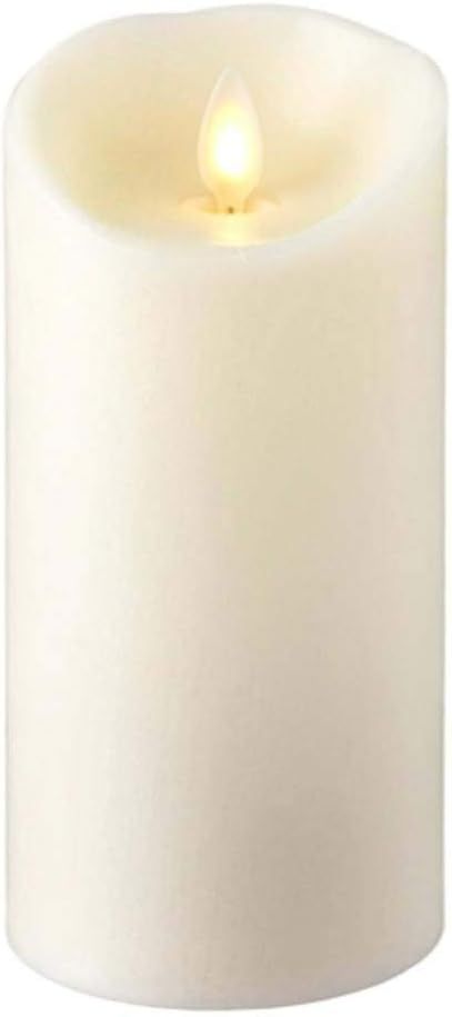 RAZ IMPORTS INC Push Flame Flameless Battery Operated LED Pillar Candle Ivory 3"x 6" for Home Dé... | Amazon (US)