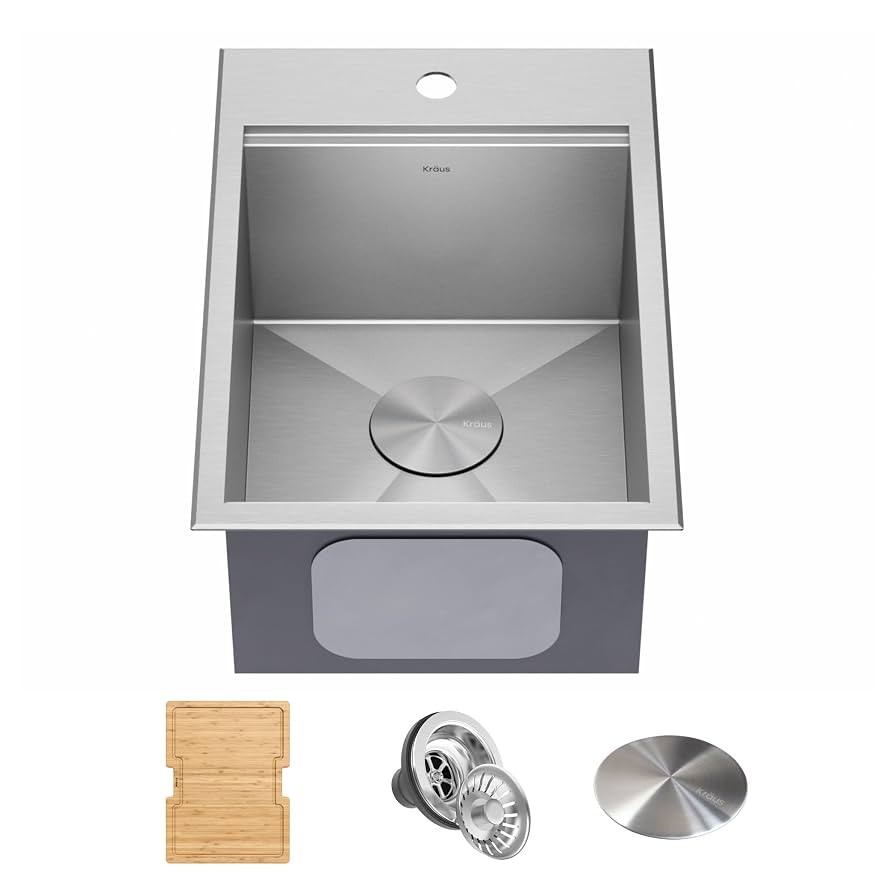 Kraus KWT311-15-316 Kore Outdoor Workstation Drop-In 16 Gauge Marine Grade T-316 Stainless Steel ... | Amazon (US)
