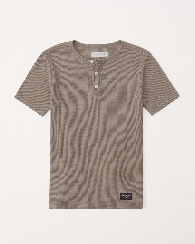 waffle henley tee | Abercrombie & Fitch (US)