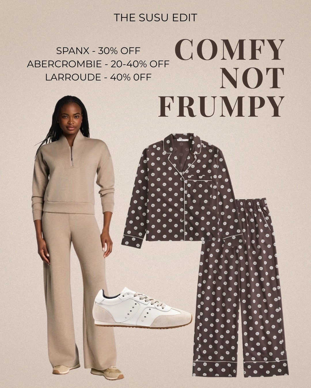 @Spanx air essentials everything is a dream and on sale! And we all need cute polka dot pjs!

#LTKSaleAlert #LTKSeasonal #LTKOver40