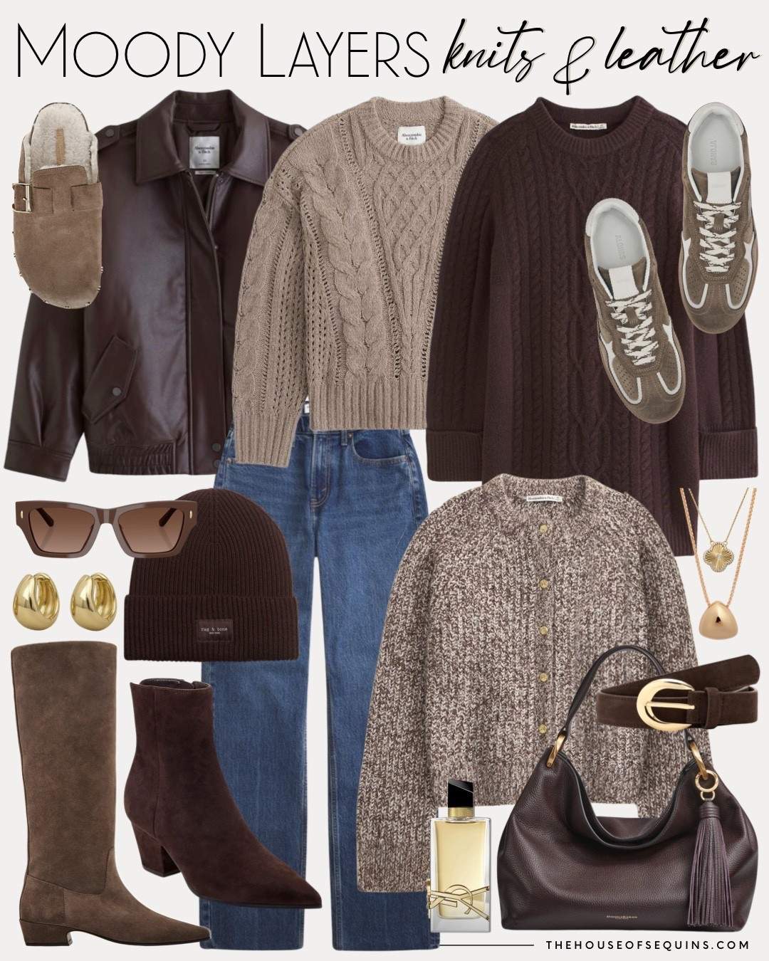 Shop casual fall outfit finds! Cut sweater, chocolate brown bag, suede boots, studded mules, fisherman sweater, cable knit sweater, sweater dress, faux leather bomber, Abercrombie jeans, alohas suede sneakers, chocolate brown beanie, suede belt and more! 

#LTKSaleAlert #LTKShoeCrush #LTKFindsUnder100