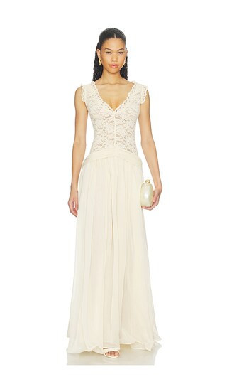Arcina Ori KLEID ARABELLA in Cream. Größe XS. Also in L, XL. | Revolve Clothing (Global)