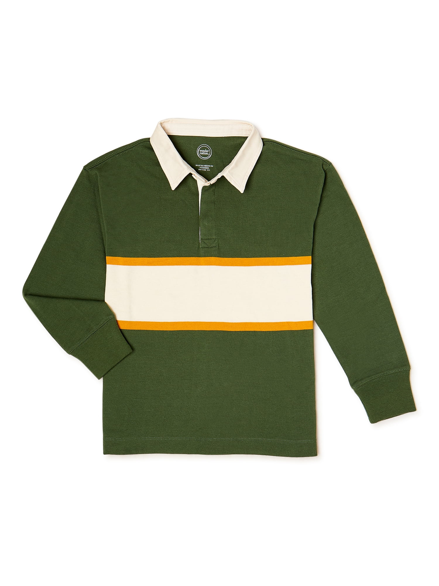 Wonder Nation Boys Rugby Polo Top, Sizes 4-18 - Walmart.com | Walmart (US)