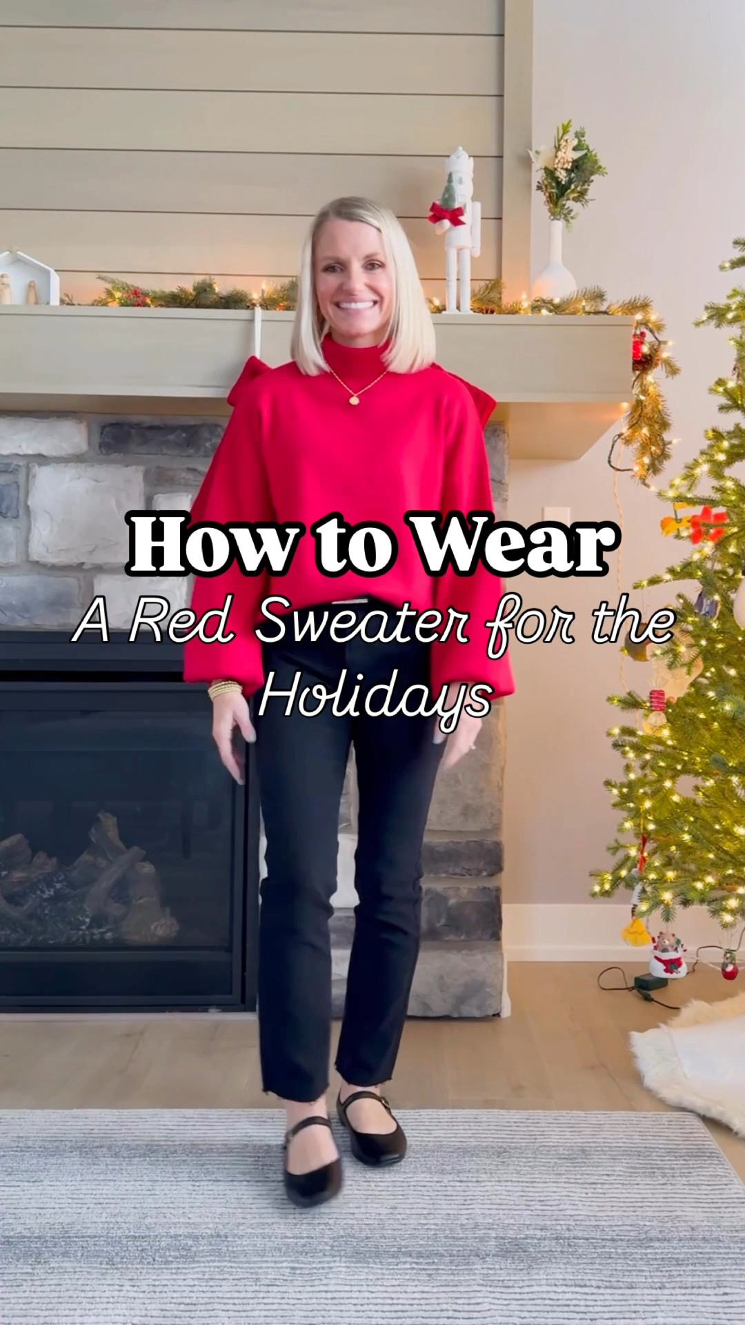 How to wear a red sweater for the holidays! ❤️
Sweater- xs || black jeans- 24 || flare jeans- 24/petite || red coat- xs || skirt- small || jeans- 24/petite || coat- xsmall 

#LTKHoliday #LTKStyleTip #LTKSeasonal